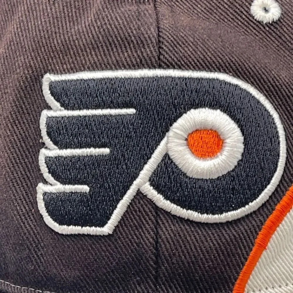 NHL Philadelphia Flyers TWINS ENTERPRISE Hat Men's One Size Brown Beige Cotton